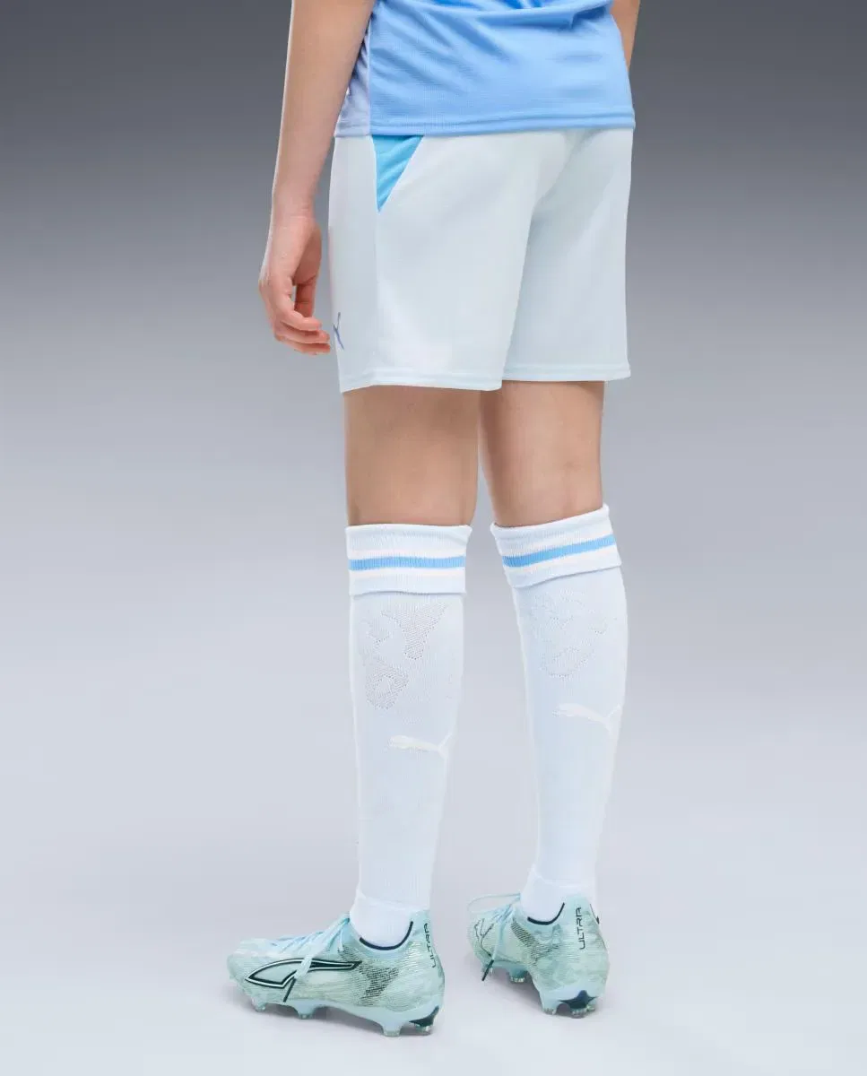 Детские шорты для мальчиков футбольные с принтом Manchester City 1ª Equipación Puma, Azul — фото 2
