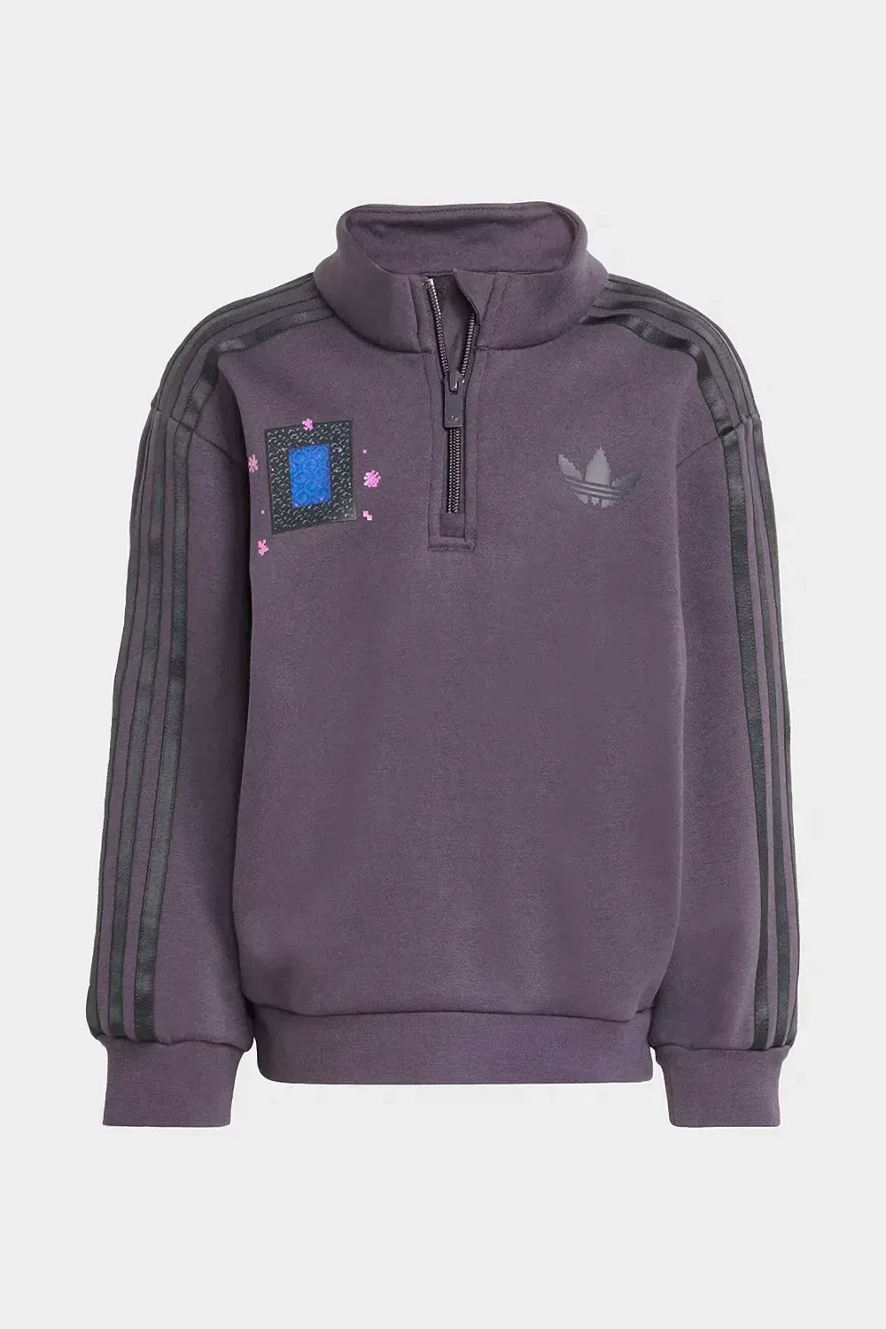 Спортивный костюм с логотипом и боковыми полосками Adidas Kids, фиолетовый — фото 3