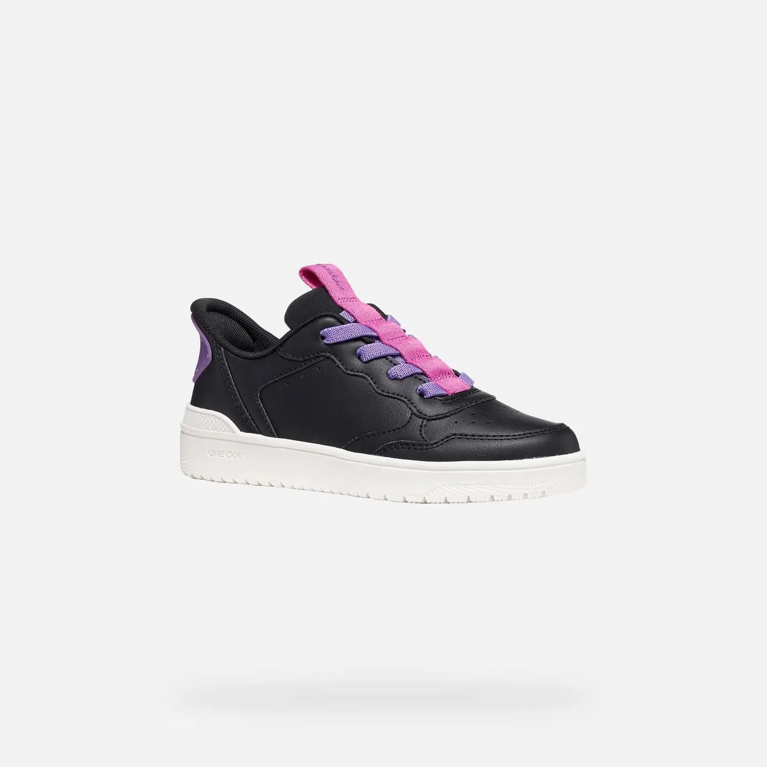 Детские кроссовки с быстрой шнуровкой Geox Washiba Fast In, Converse, Schwarz Fuchsienrosa — фото 2