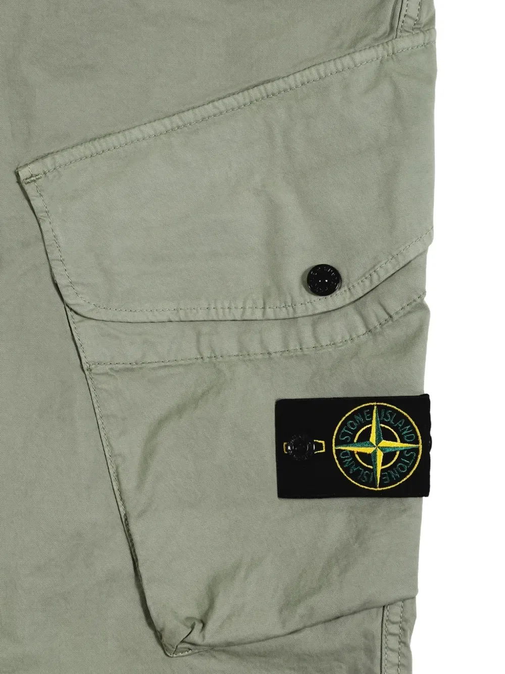 Брюки-карго с логотипом-нашивкой Stone Island, зеленый — фото 3