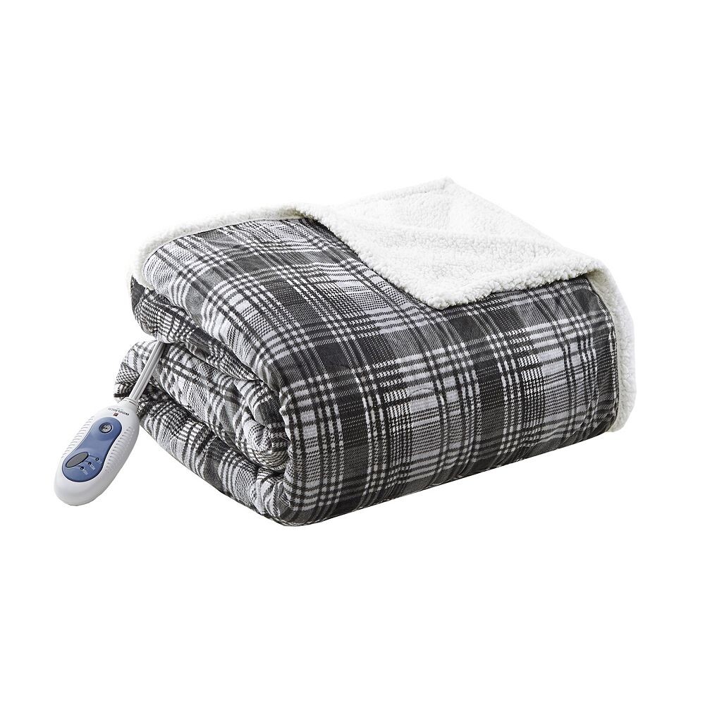 

Большое одеяло Woolrich Tasha с электрическим подогревом, серый