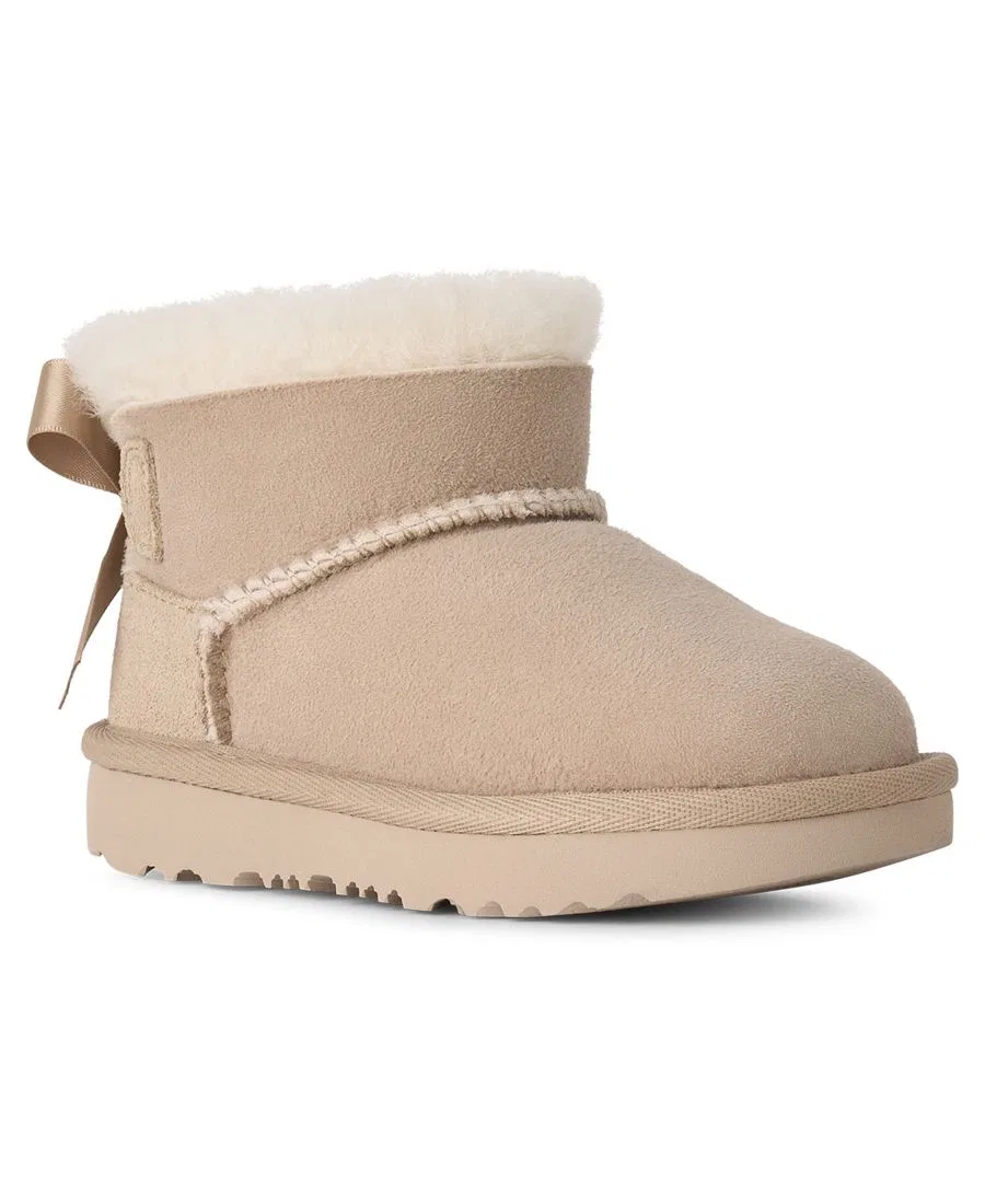 Ботинки-зипперы Ultra Mini Bailey Bow для малышей UGG, Sand