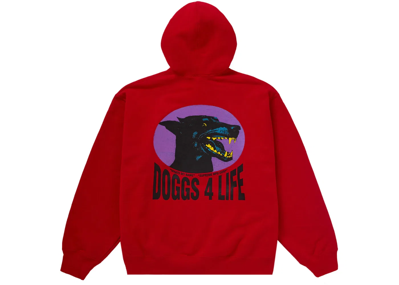 Мужской худи с принтом Supreme Red