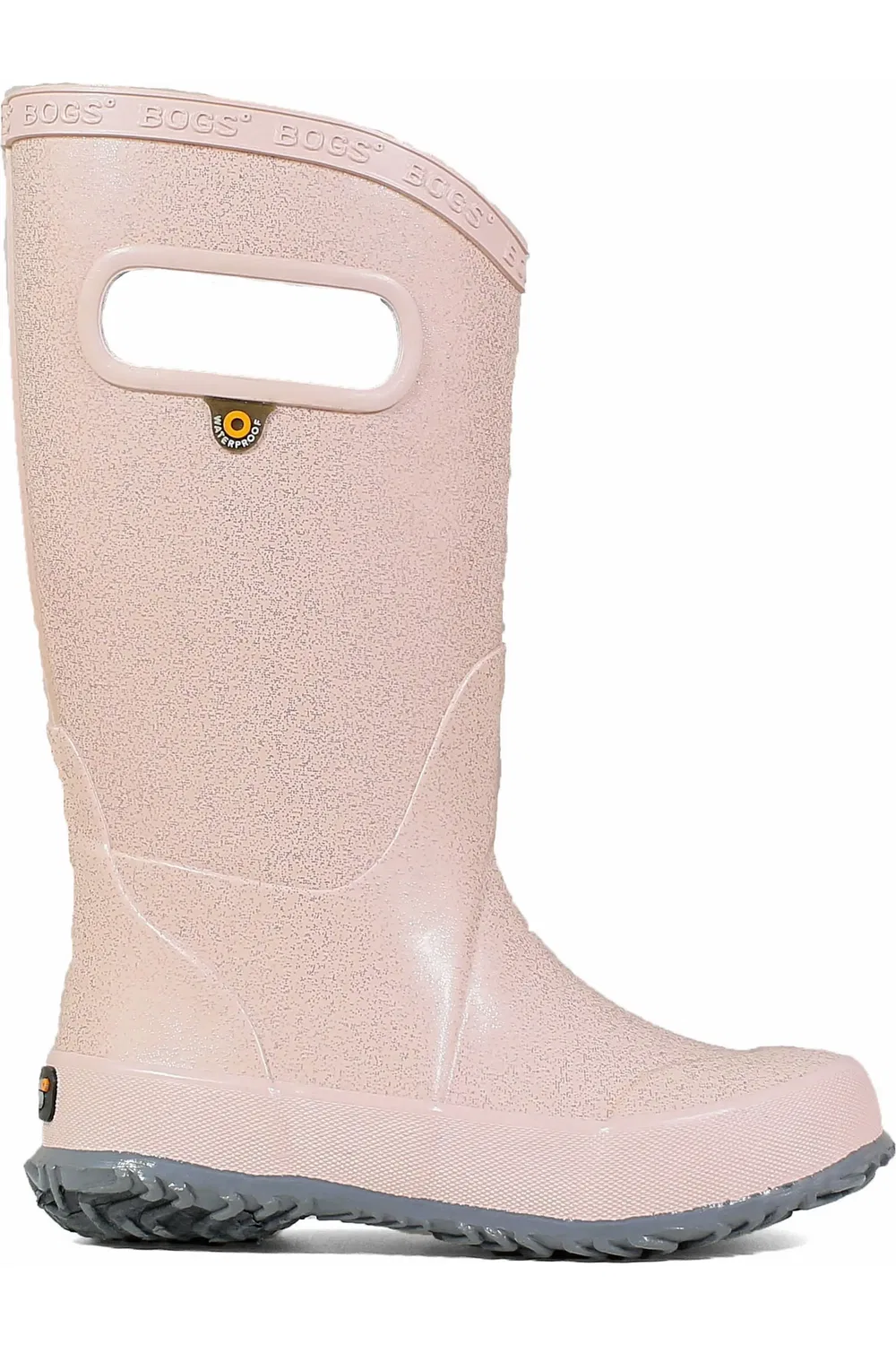 Детские резиновые сапоги водонепроницаемые Glitter Bogs, Rose Gold — фото 3
