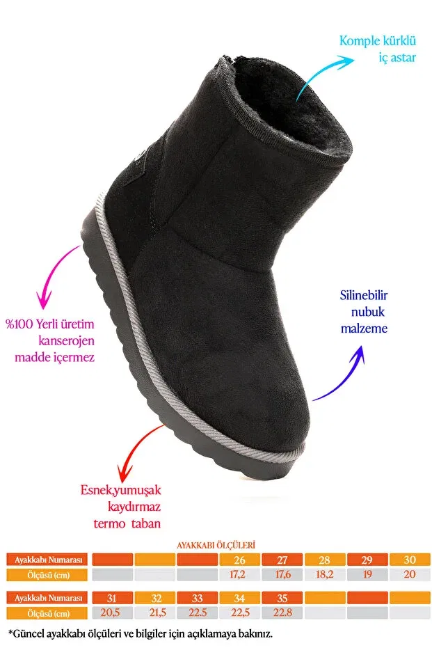 Детские ботинки для девочек на молнии Jessy zippered girl's boots Kiko Kids, Black — фото 3