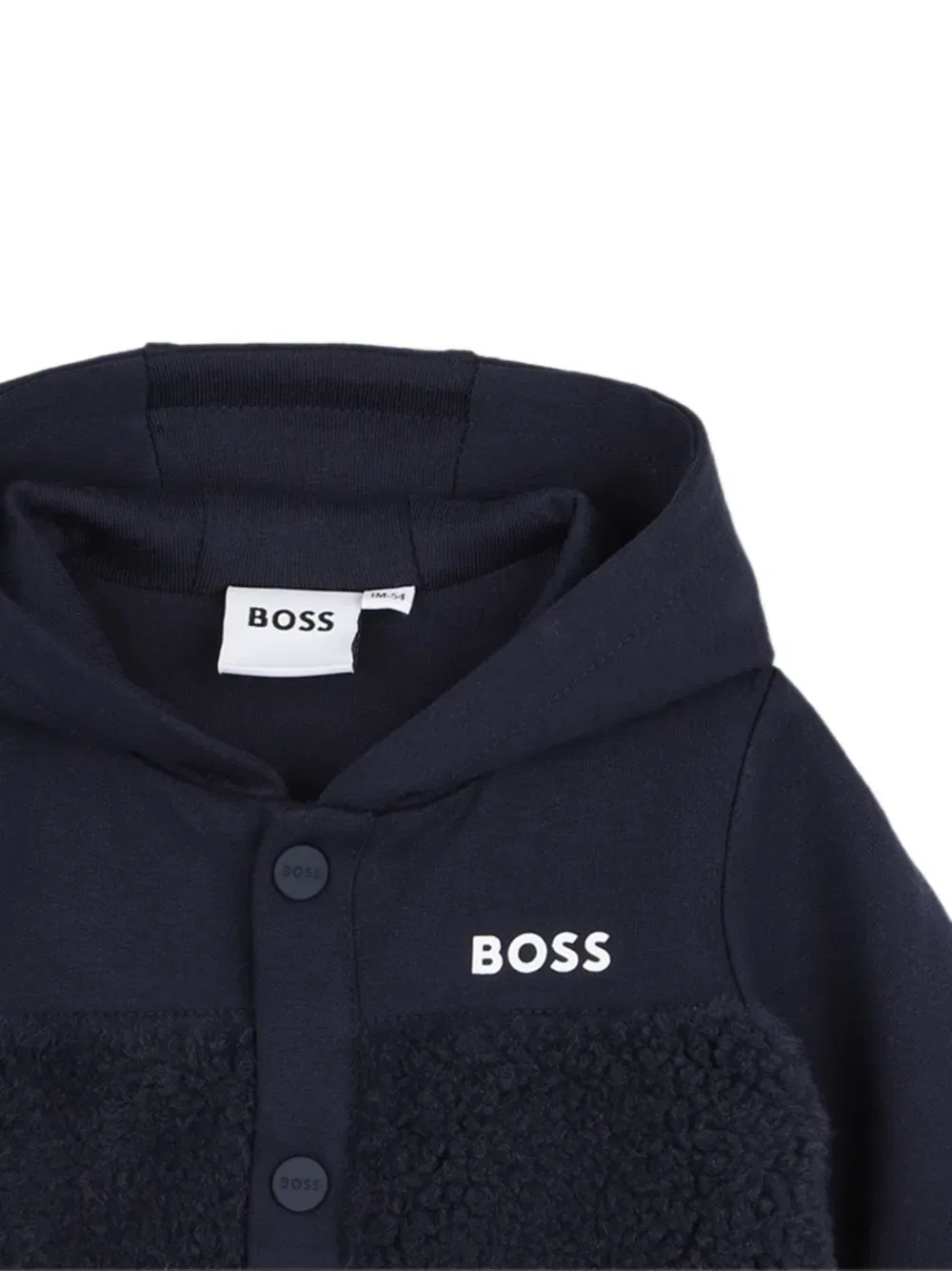 Комбинезон с капюшоном BOSS Kidswear, темно-синий — фото 3