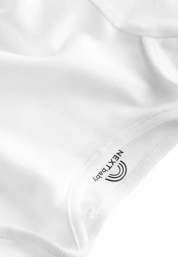 Комплект из 5 футболок с длинным рукавом Long sleeve 5 pack Next, белый — фото 4