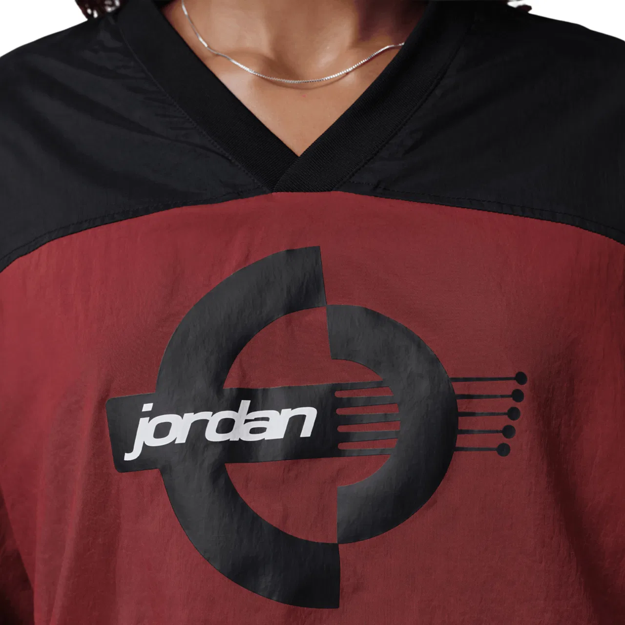 Женская футболка с длинным рукавом Brooklyn Woven Graphic Jordan, цвет Chile Red/Black — фото 3
