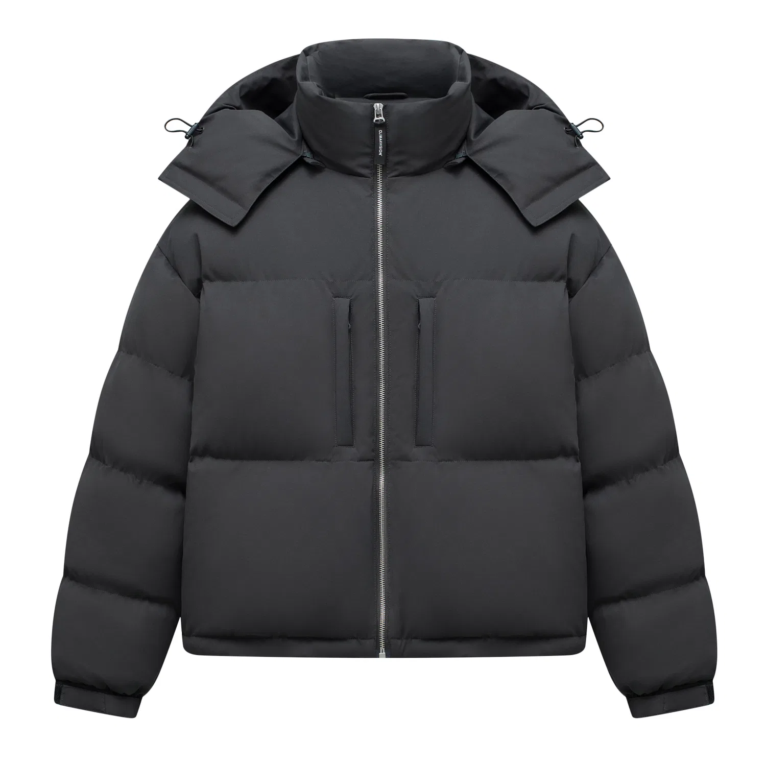 Детский пуховик с капюшоном, Unisex, CLIMAX VISION, Dark Gray