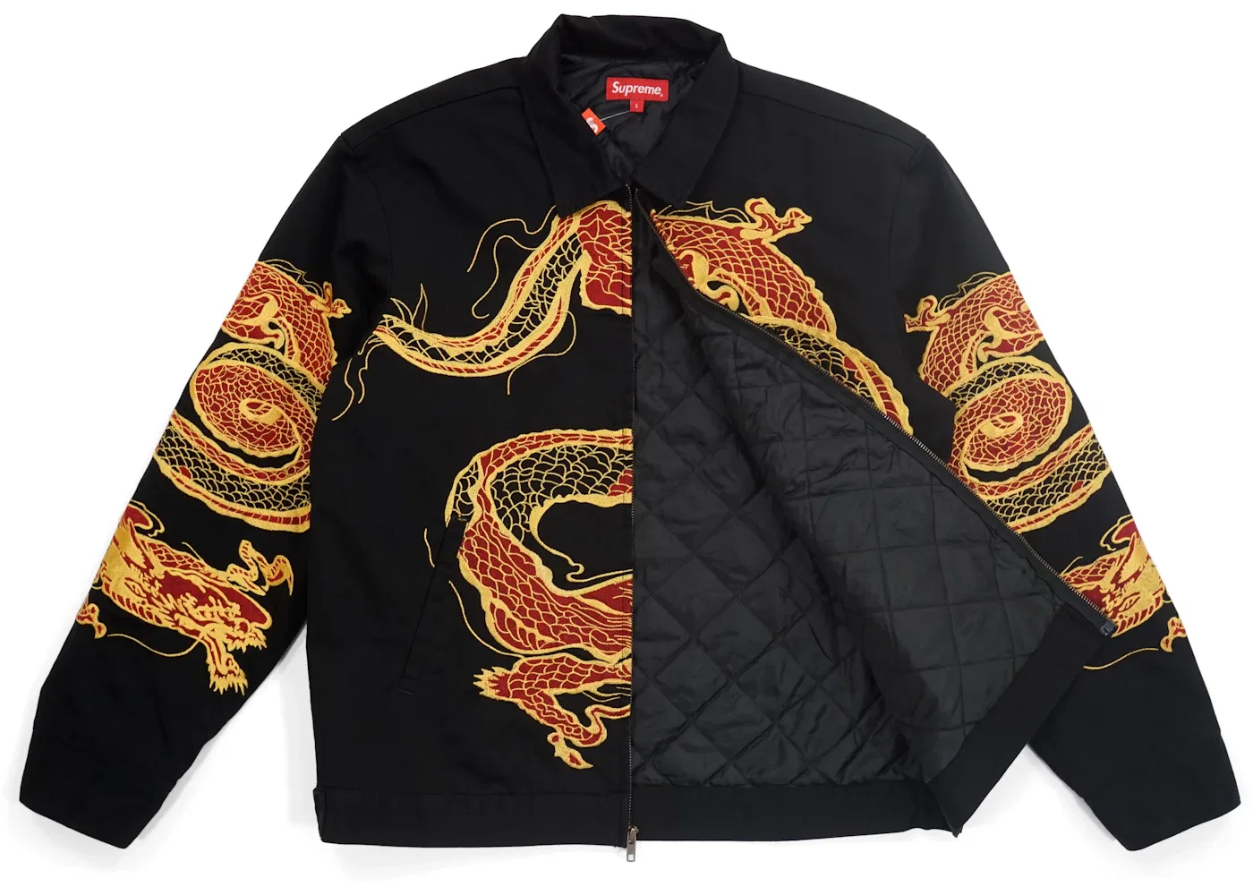 Мужская куртка с принтом Dragon Jacket Supreme, Black — фото 2