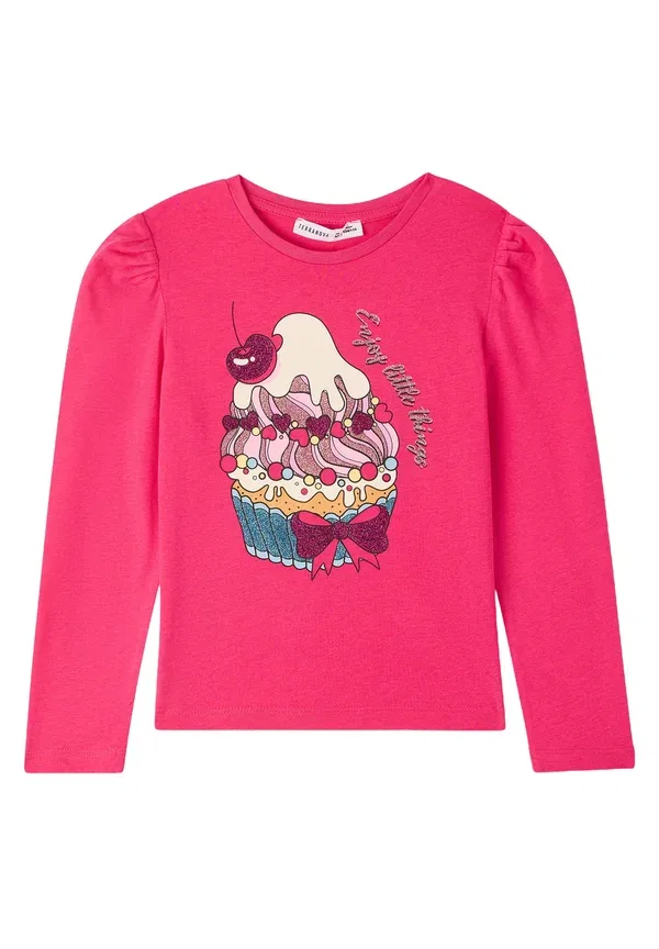 Футболка с принтом Con stampa cupcake Terranova, fucsia, фуксия — фото 4