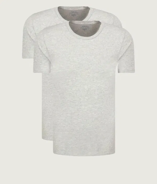 Мужской комплект футболок 2 штуки Slim Fit Polo Ralph Lauren, серый