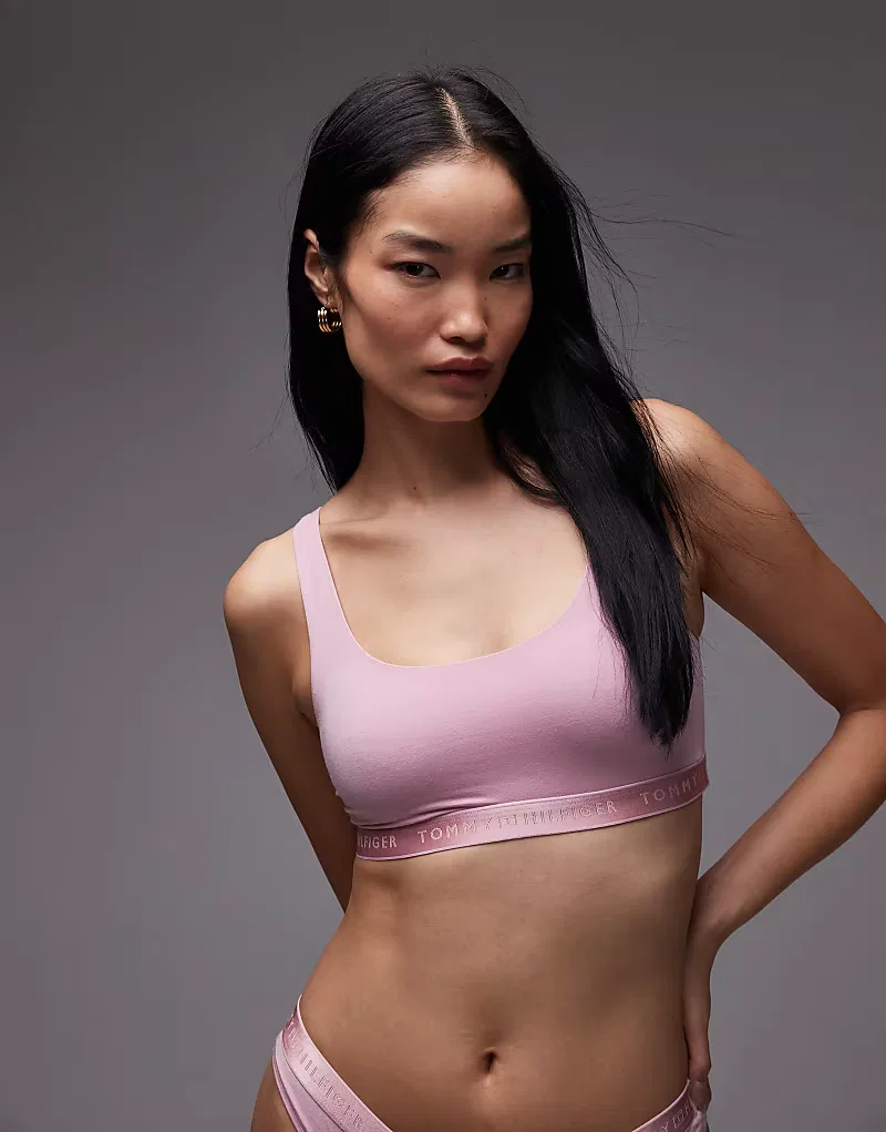 Бралетт Tommy Hilfiger Modern Logo, розовый — фото 3