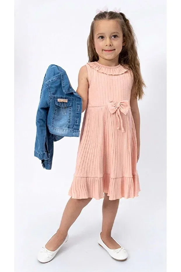 Детское платье для девочек с джинсовой курткой Mnk Baby&Kids, Somon — фото 3