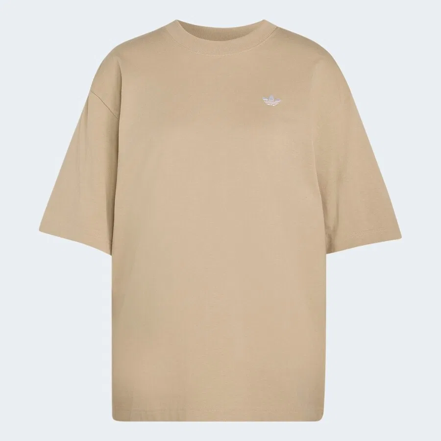 Футболка ADIDAS ORIGINALS 'Essentials' бежевого цвета — фото 2