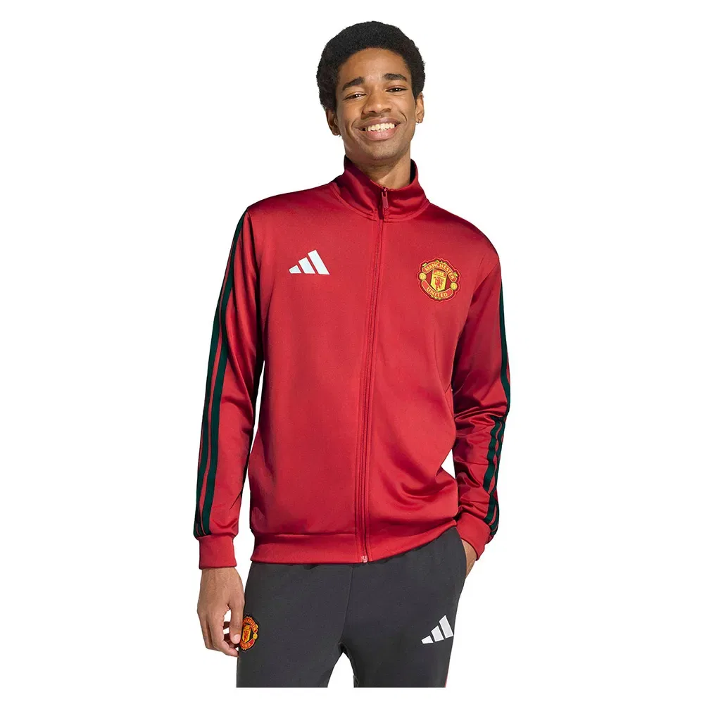 Мужская куртка с воротником-стойкой Manchester United DNA Adidas, Red