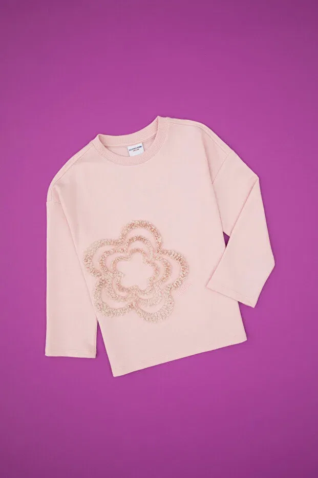 Детские свитшот для девочек с длинным рукавом U.S. Polo Assn., Powder — фото 3