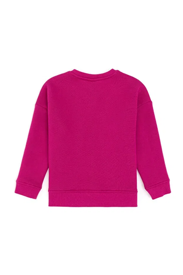 Детское для девочек свитшот с длинным рукавом U.S. Polo Assn., Fuchsia — фото 4