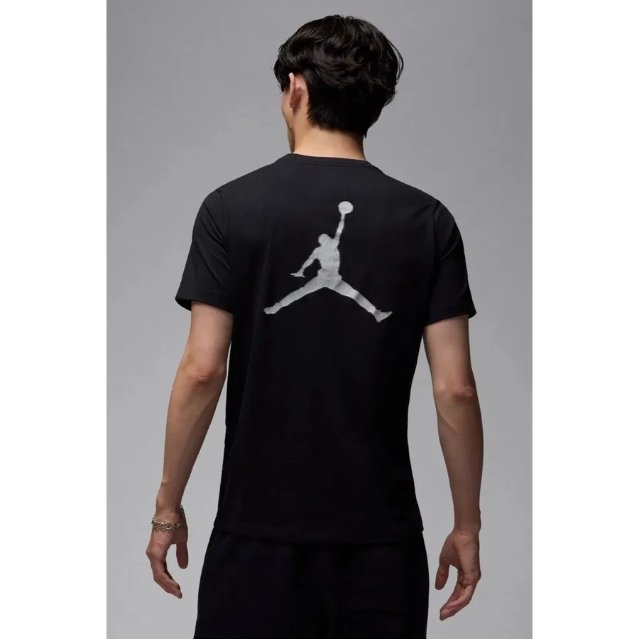 Футболка хлопковая с принтом Jordan MVP Jumpman Nike, Черный — фото 2