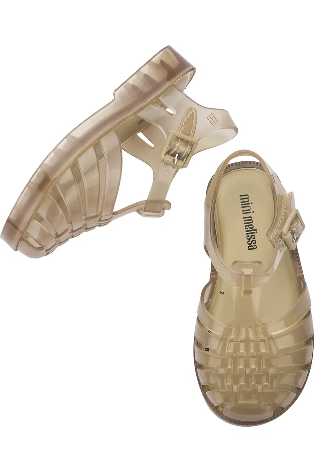 Сандалии детские плетеные Possession Mini Melissa, Transparent Beige — фото 3