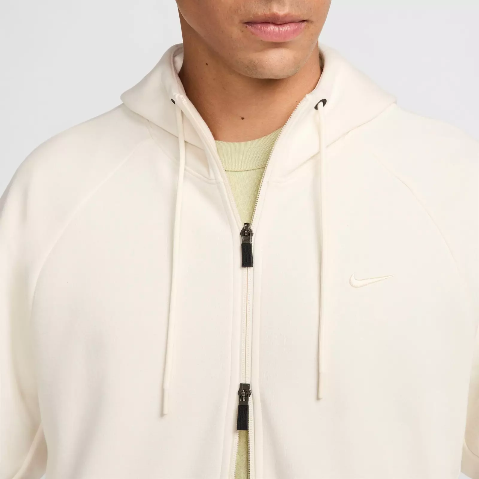 Худи Men's Nike Primary Dri-FIT UV Full-Zip Versatile, кремовый — фото 4