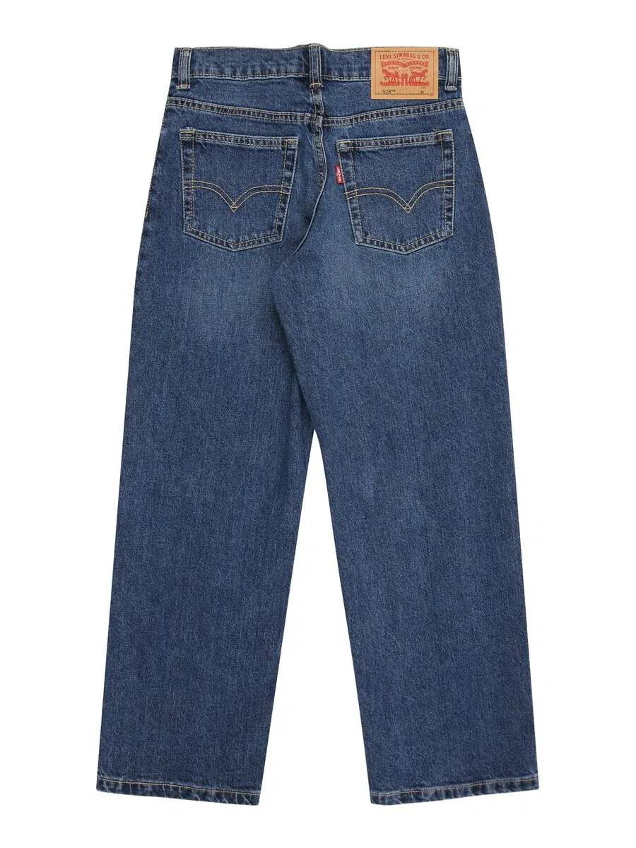 Детские джинсы свободного кроя, синего цвета Levi'S Kids — фото 2