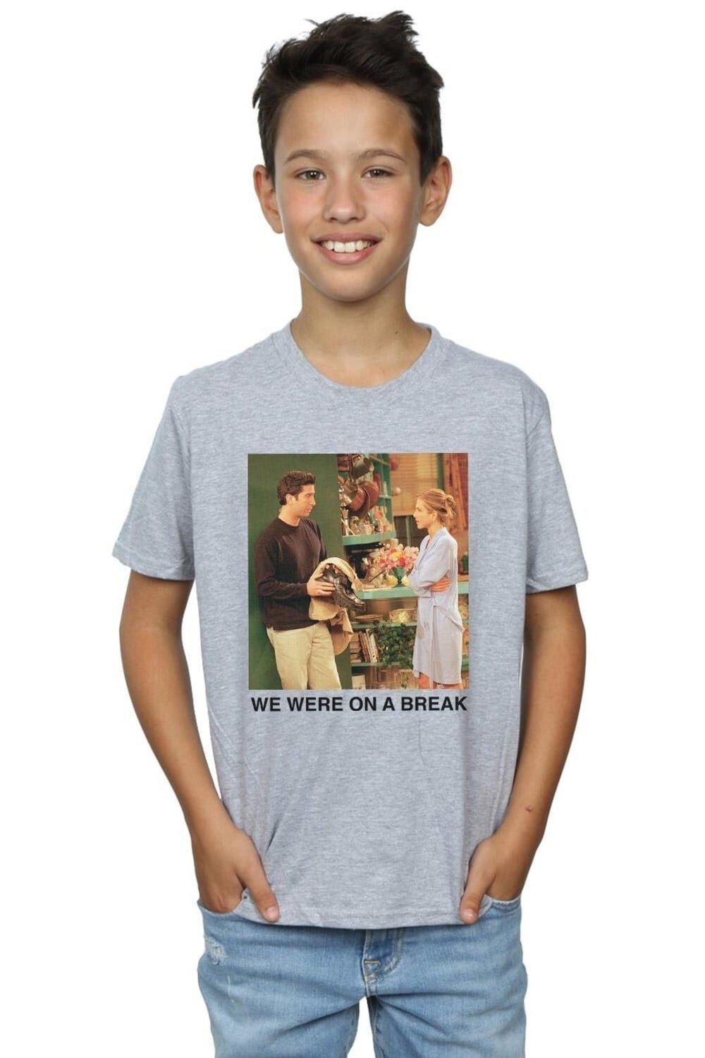 

Футболка «We We We We We We Were On A Break Robe» Friends, серый