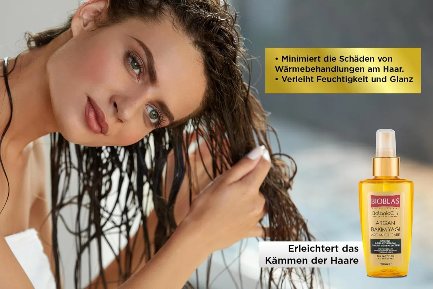 Восстанавливающее масло для волос с аргановым маслом «Argan Oil Repairing Hair Care Oil» 100 мл от Bioblas Bioblas