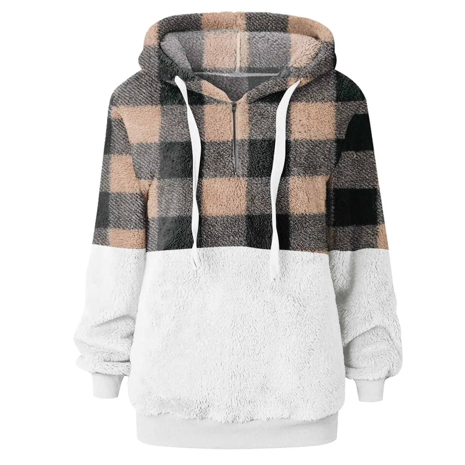 Женская куртка с капюшоном, с принтом, Oversize Hooded Winter Jackets, Grigio — фото 3