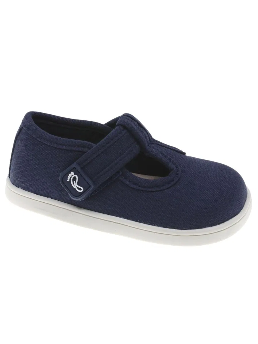 Кроссовки Beppi First-Step 'Canvas Shoe' темно-синего цвета