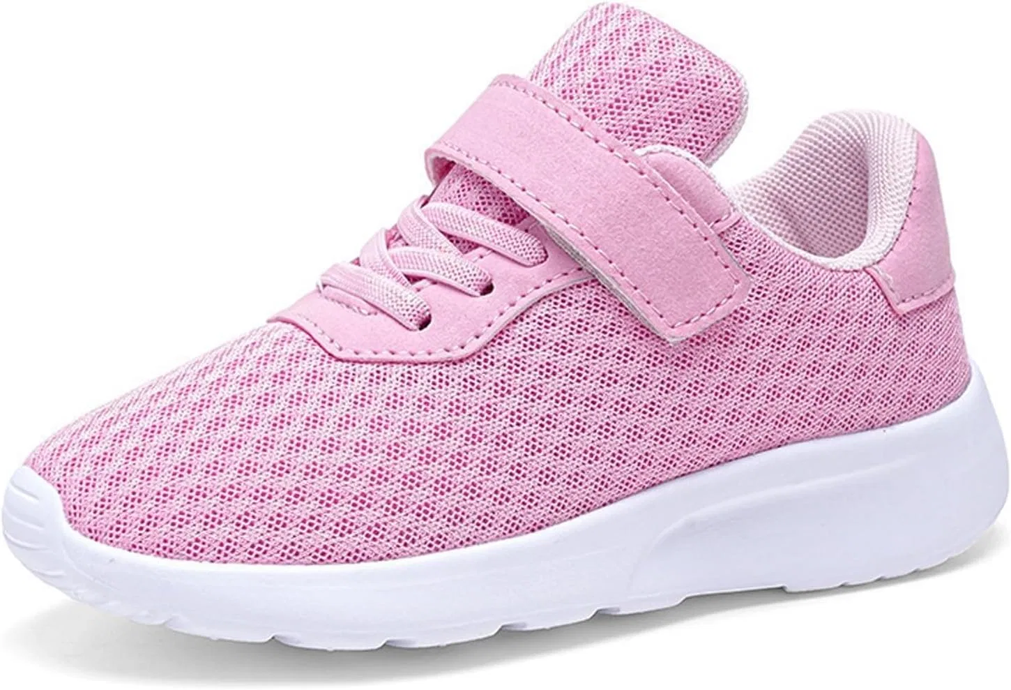 Детские дышащие кроссовки без шнуровки для мальчиков и девочек, Pink