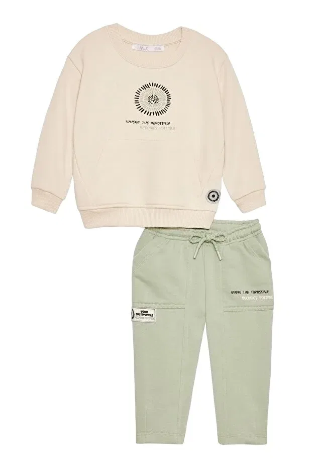 Детский спортивный костюм с принтом Nk Kids, Nude Color