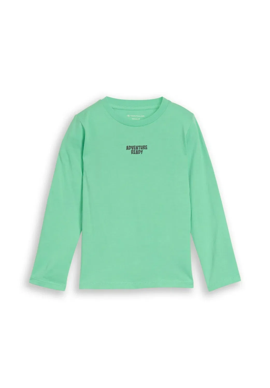 Футболка langarmshirt mit rückenprint - топ с длинными рукавами Tom Tailor, Leafy Green