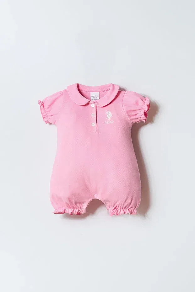 Детский комбинезон для девочек с коротким рукавом U.S. Polo Assn., Pink