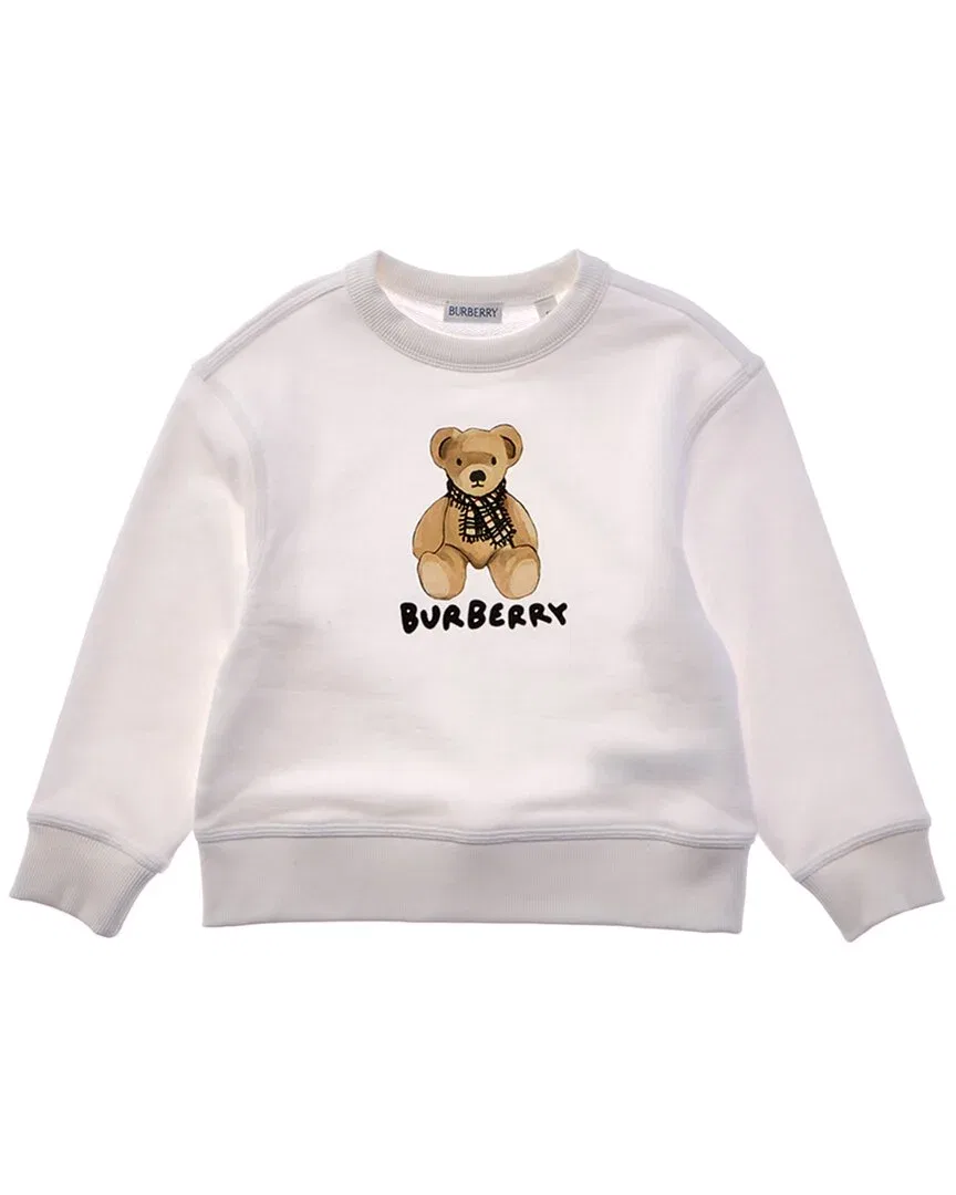 Детский свитшот с принтом Burberry, White
