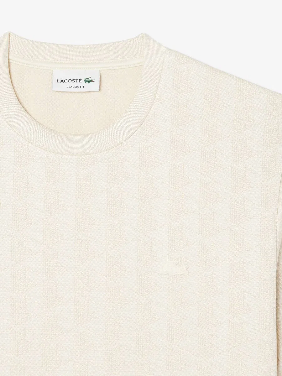 Футболка LACOSTE бежевого цвета — фото 2