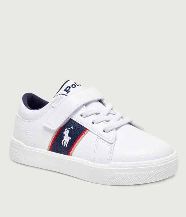 Детские кроссовки для мальчиков с отделкой из искусственной кожи Frazier II PS Polo Ralph Lauren, белый