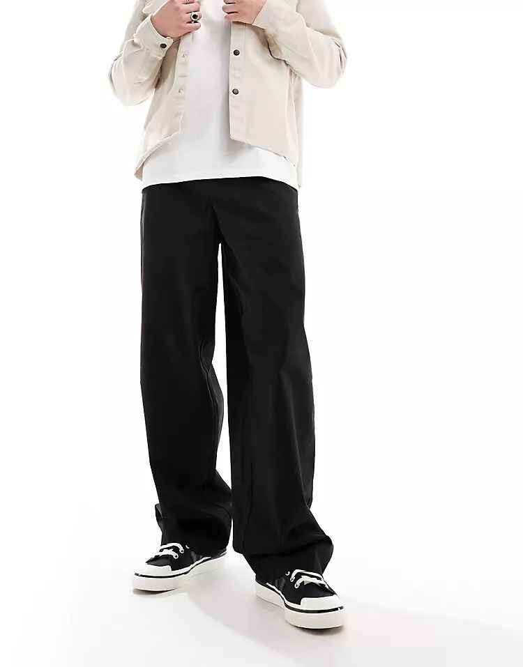 

Брюки Asos Design Loose Fit Chino, черный