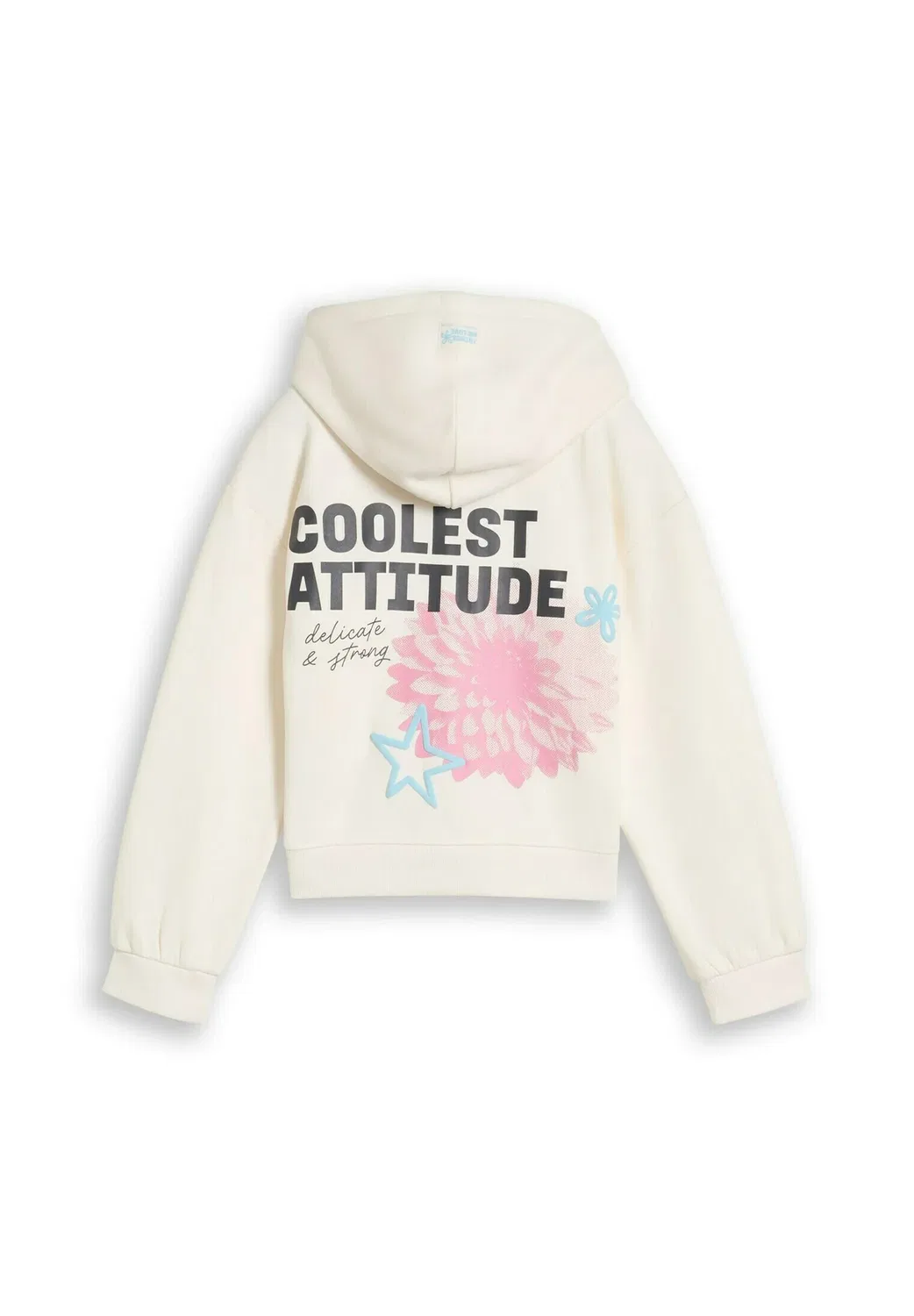 Толстовка-Худи большого размера Strick & sweatshirts на молнии Tom Tailor, Gardenia White — фото 2