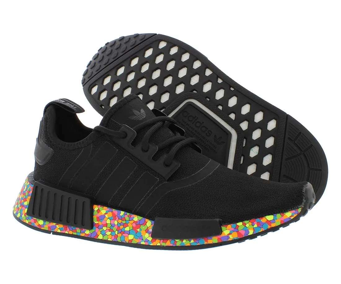 Детские кроссовки без застежки Nmd_r1 Adidas, Black Multicolor — фото 2