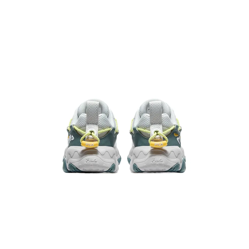 Детские кроссовки для бега с синтетическим верхом FILA KIDS, Waterdrop Gray/FILA White — фото 3