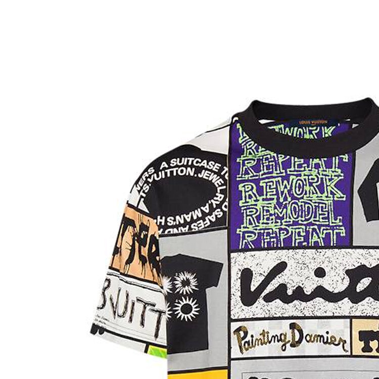 Футболка мужская многоцветная Louis Vuitton, цвет Multicolor — фото 4