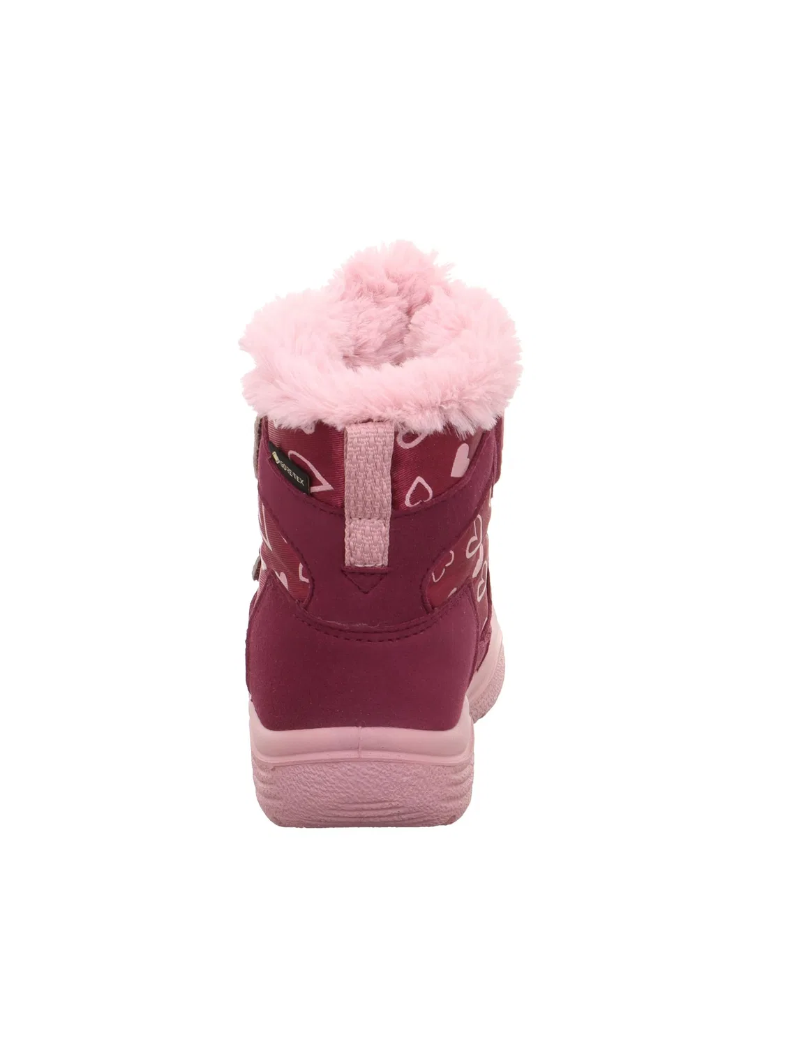 Детские ботинки для девочек с мембраной Superfit Mädchen Crystal Mädchen Warm Gefütterte Gore-tex Rot/Rosa 5000, Red Pink 5000 — фото 3