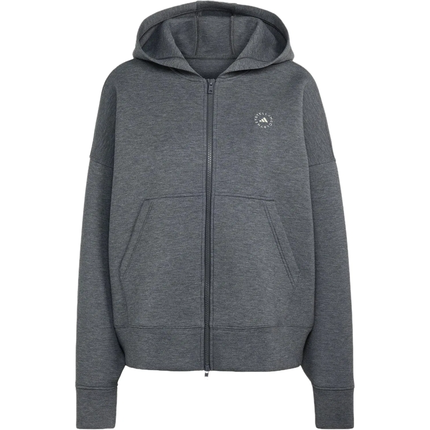 Женская куртка с капюшоном Adidas Dark Heather Gray