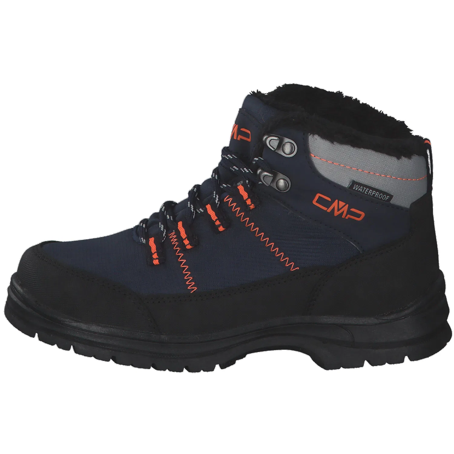 Детские водонепроницаемые ботинки для ходьбы Annuuk Snow Boot Cmp, Schwarz Navyblau Orange — фото 2