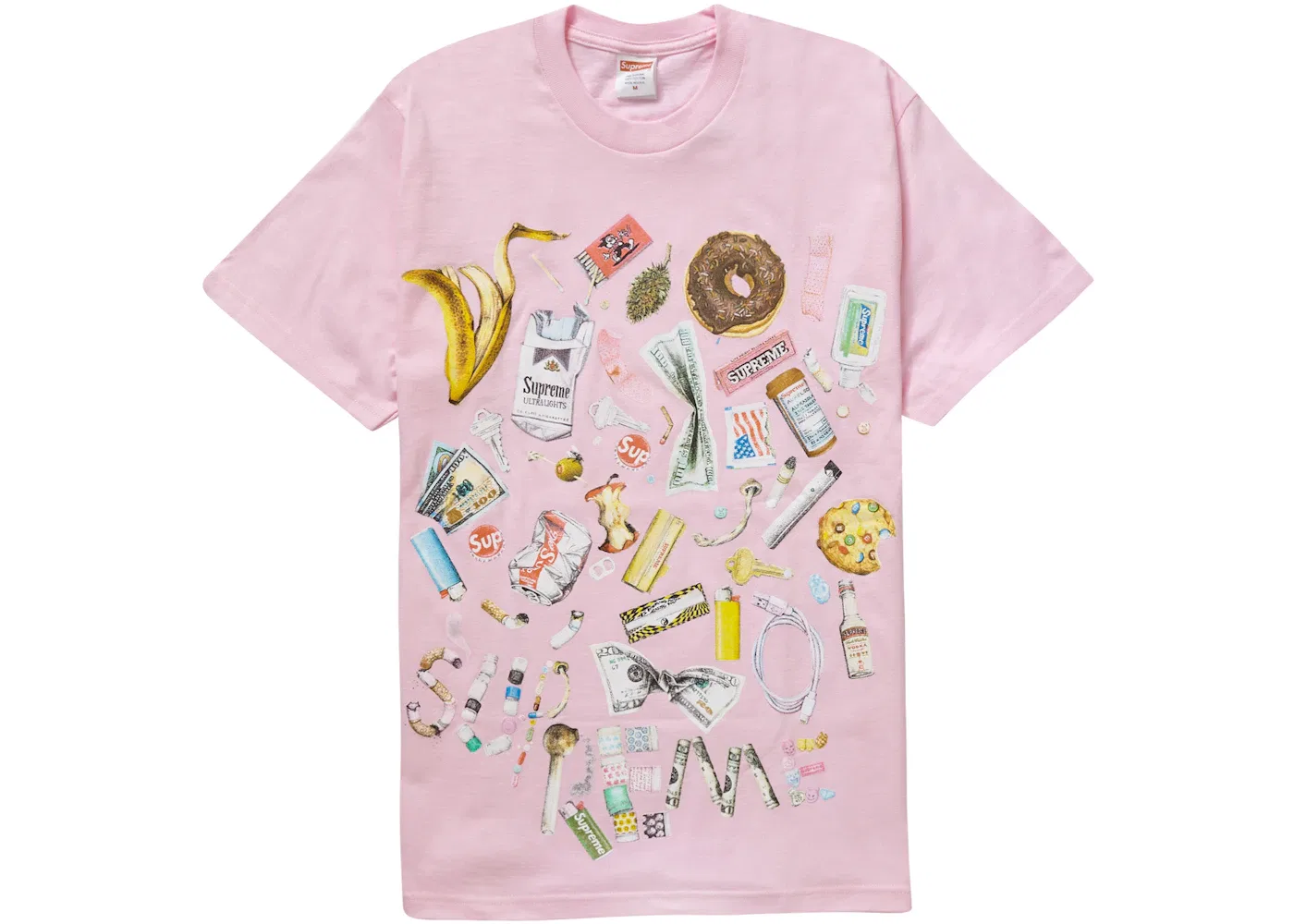Мужская футболка с принтом Supreme Tee (SS23), Light Pink
