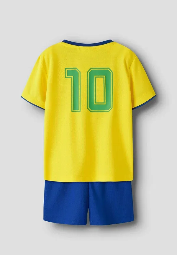 Спортивный костюм из полиэстера Shorts-set football unisex Name It, Empire Yellow, желтый — фото 2