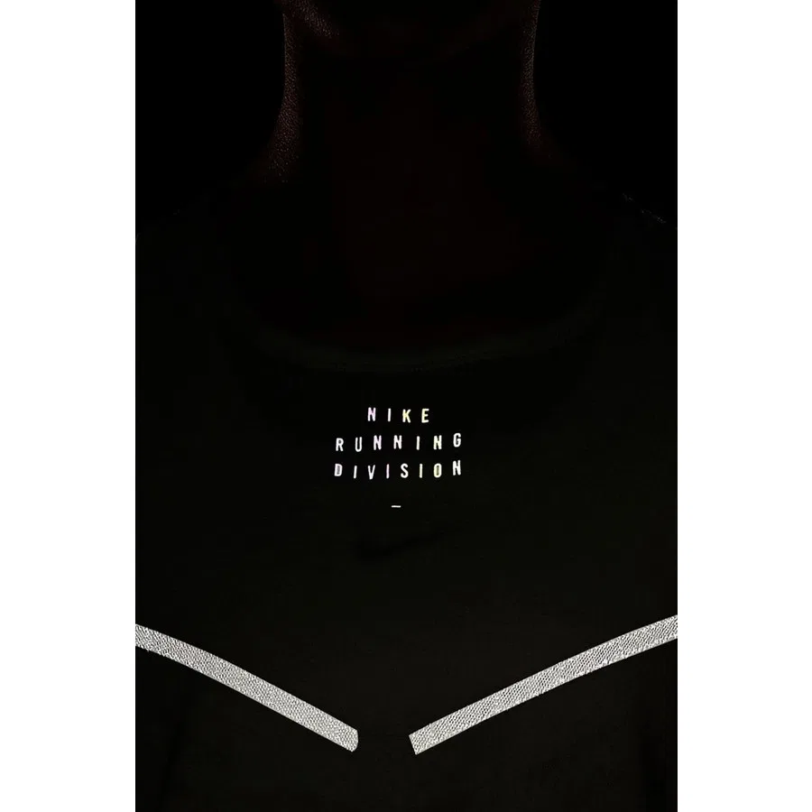Женский топ-безрукавка с принтом Dri Fit Adv Run Division Running Reflector Tank Nike, Зеленый — фото 3