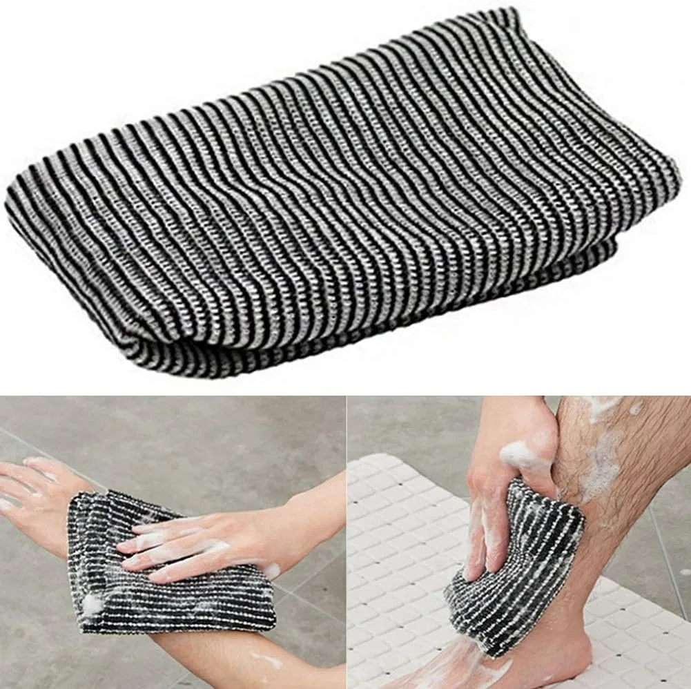Мочалка для эксфолиации, Bamboo Carbon Fiber, 100x20 см Zxb-Shop — фото 4