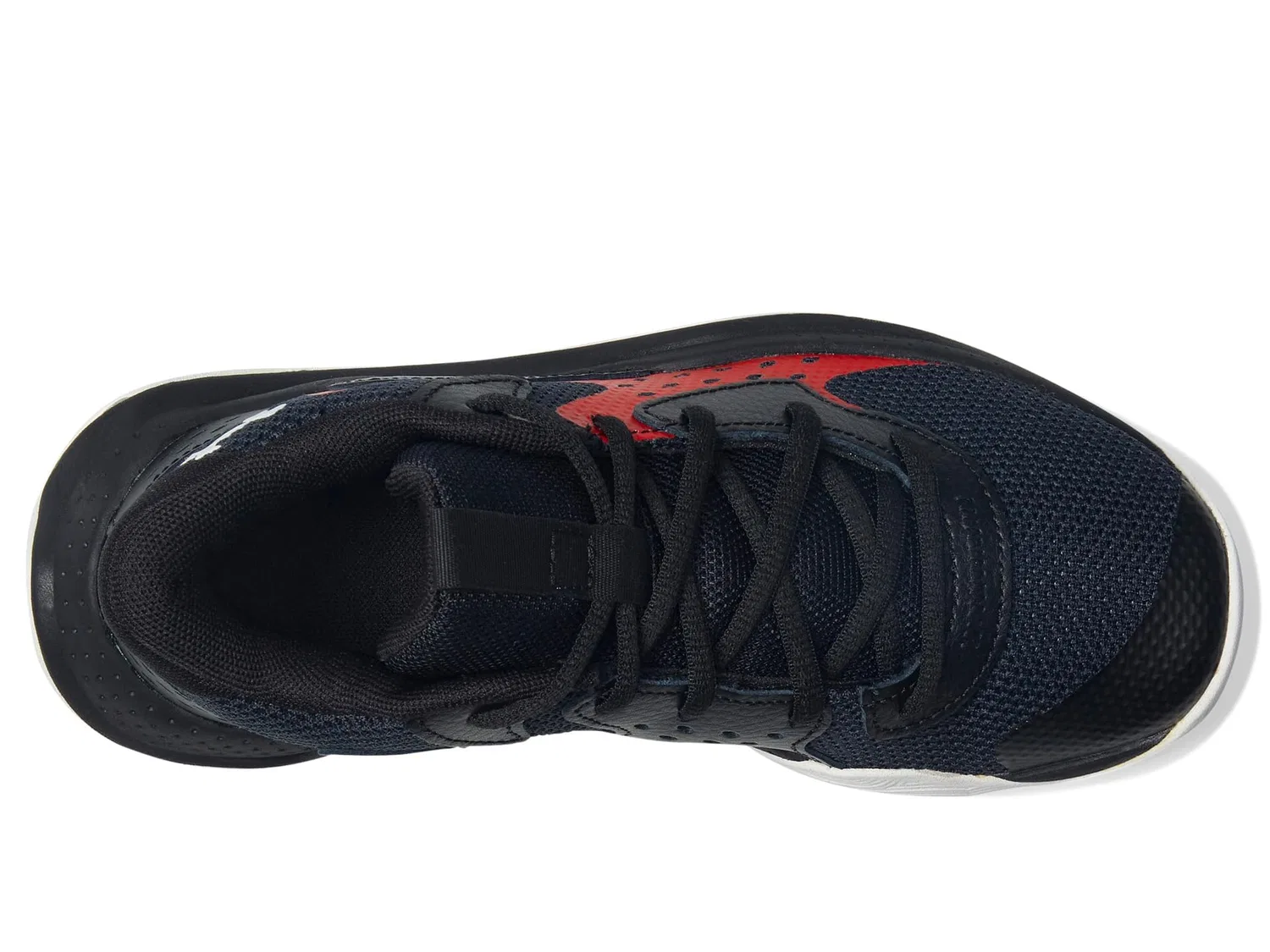 Детские кроссовки для мальчиков с принтом Grade School Jet '23 Under Armour, Black Red — фото 3